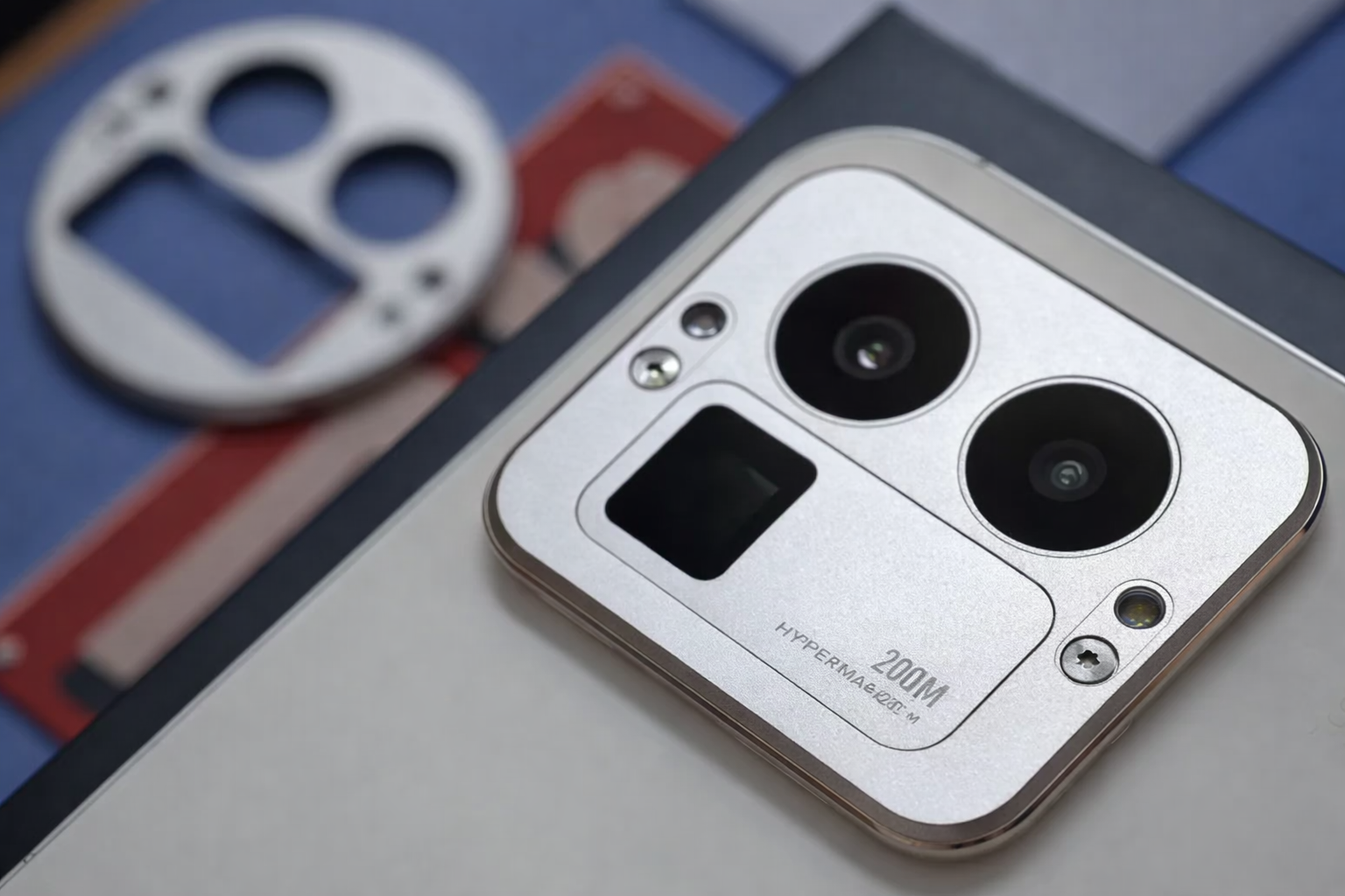 camera module close up with bokeh effect