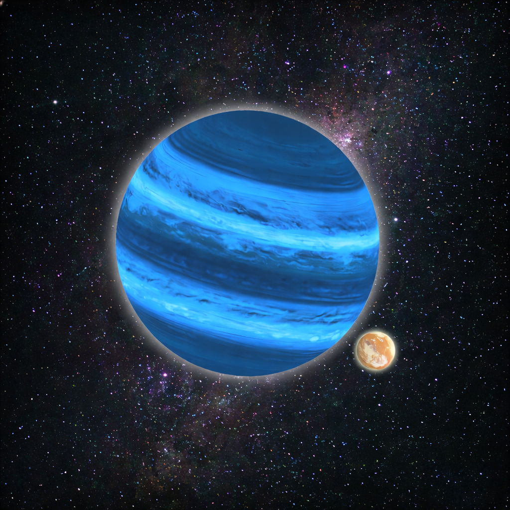 cosmic dance of planet and moon