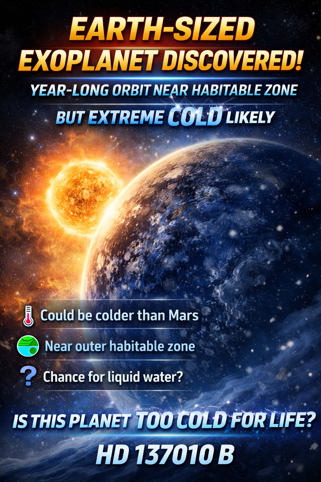 discovery of the icy exoplanet