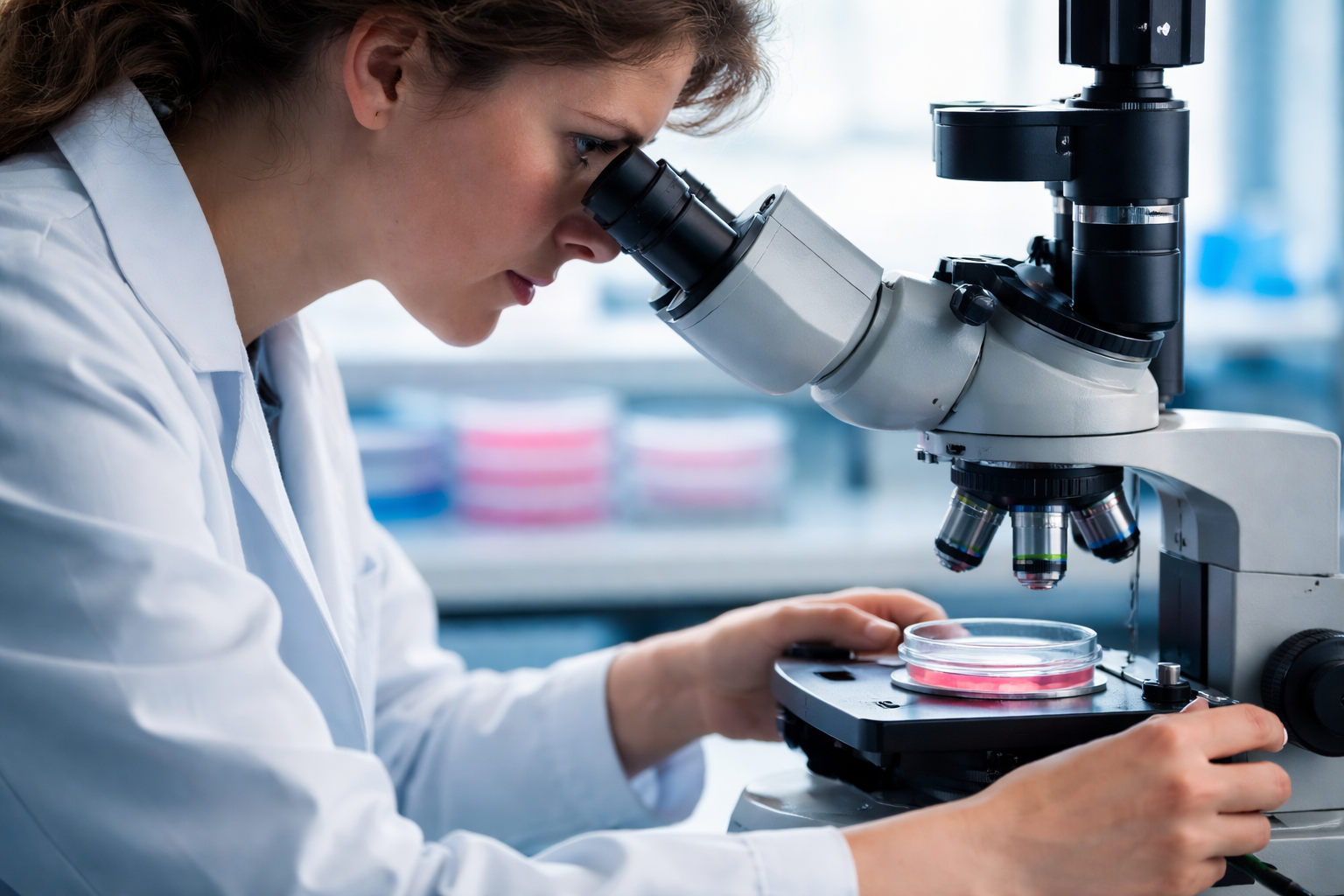 focused on discovery in the lab