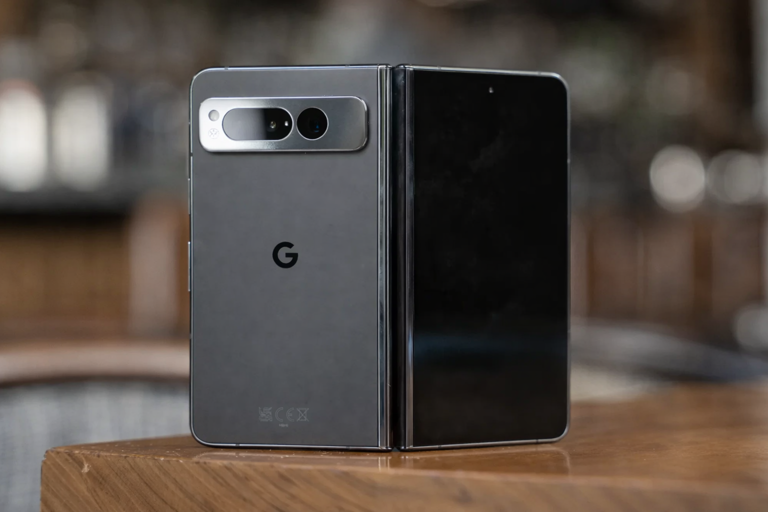 google pixel fold close up shot