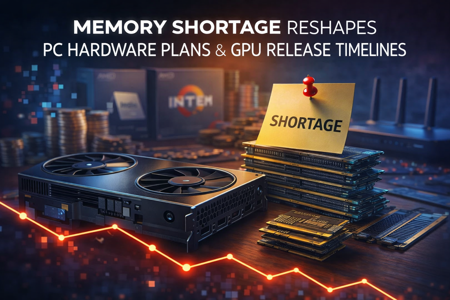 memory shortage hits pc hardware market