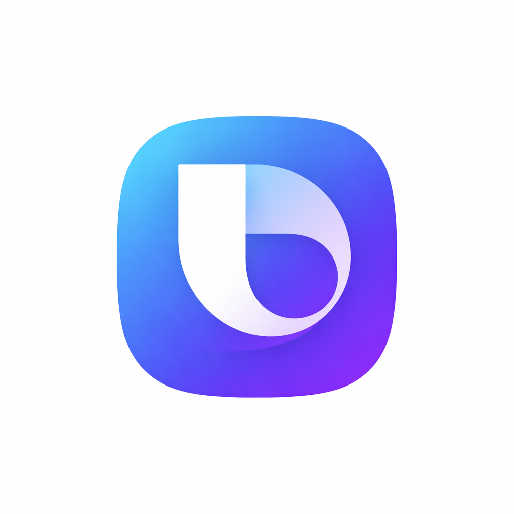 modern blue purple logo design