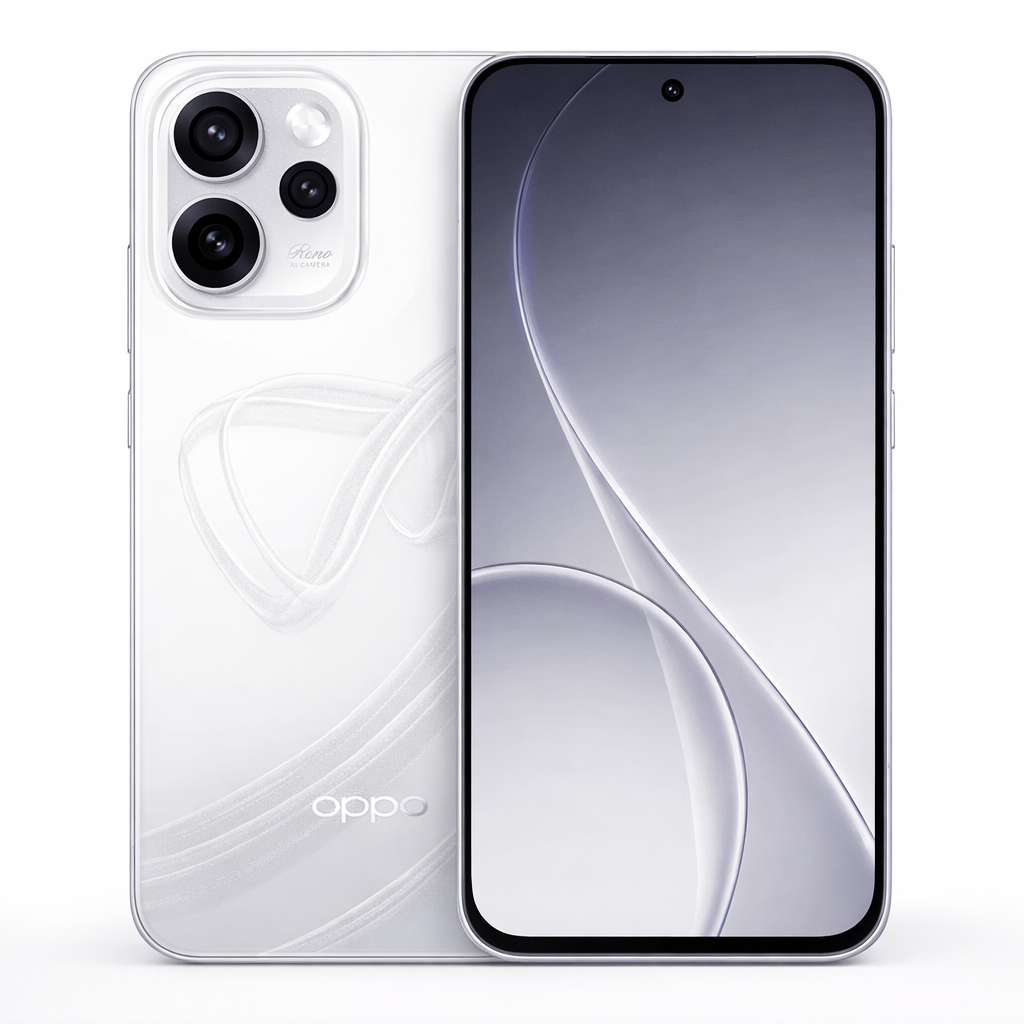 oppo smartphone in sleek white design (1)