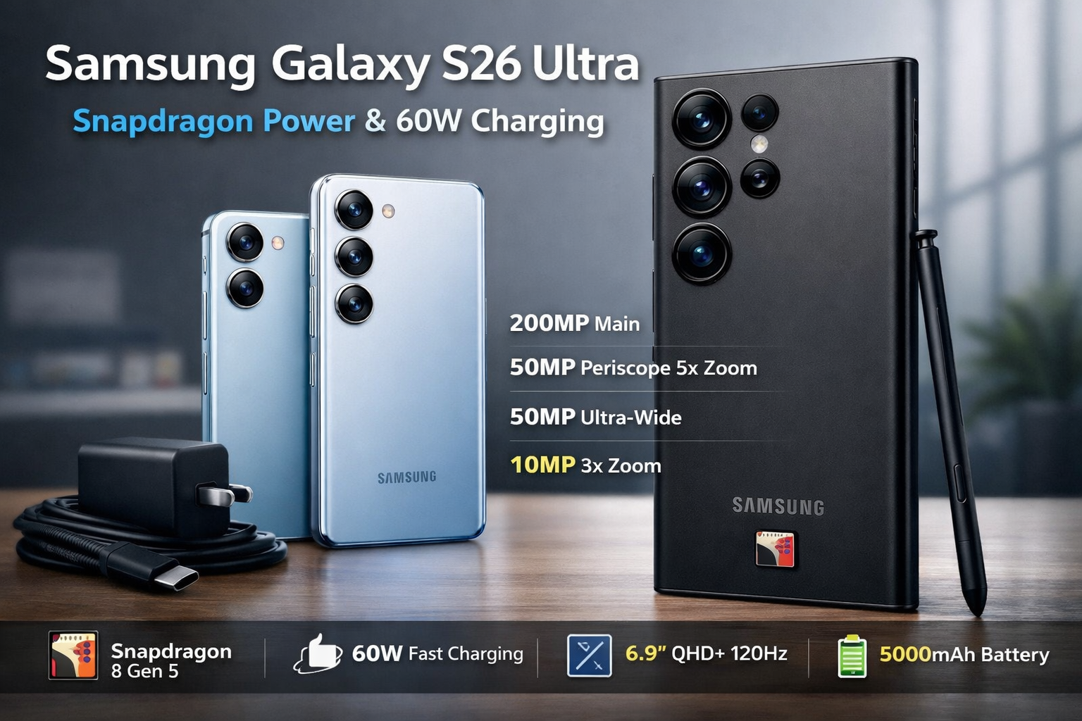 samsung galaxy s26 ultra and accessories