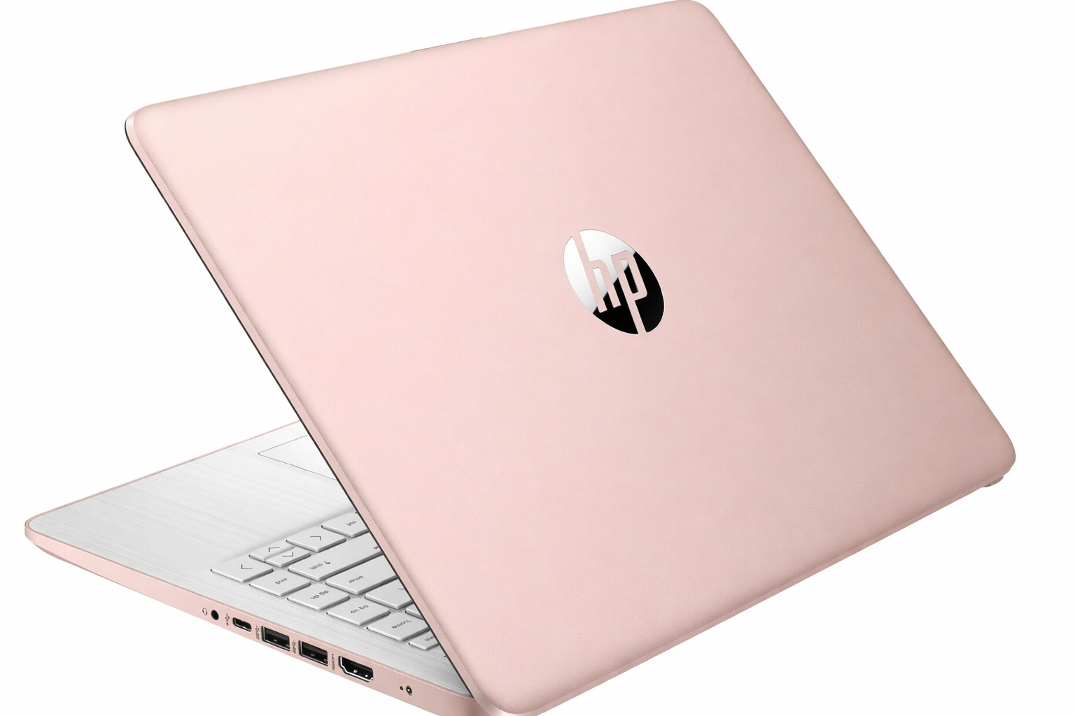 sleek rose gold hp laptop design