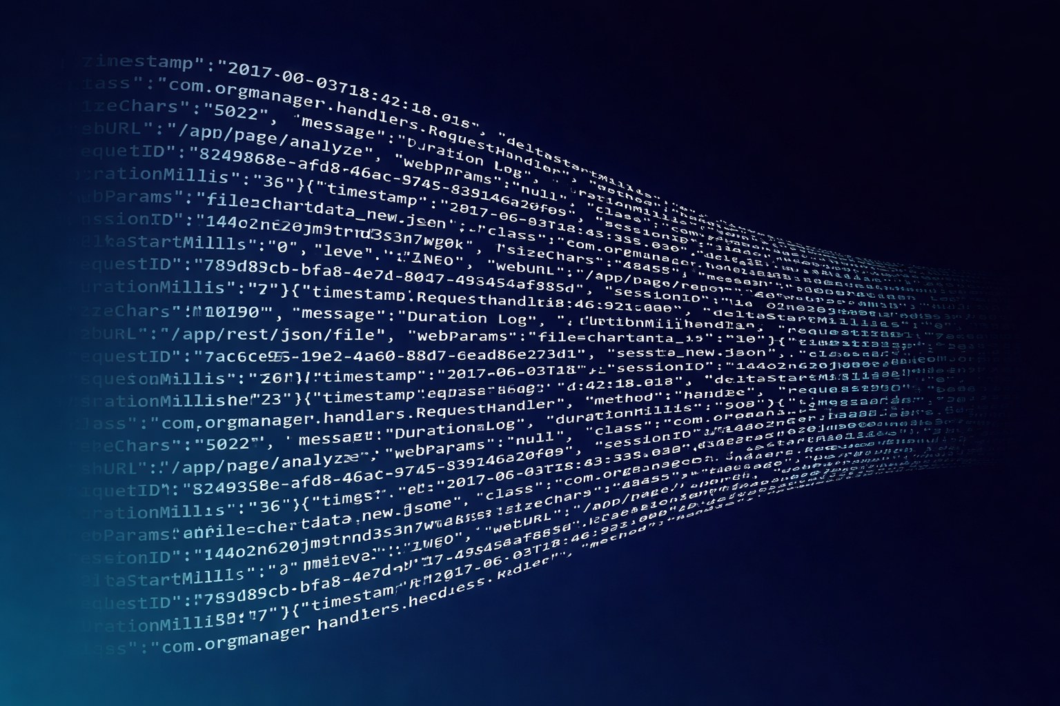 stream of digital code tokens