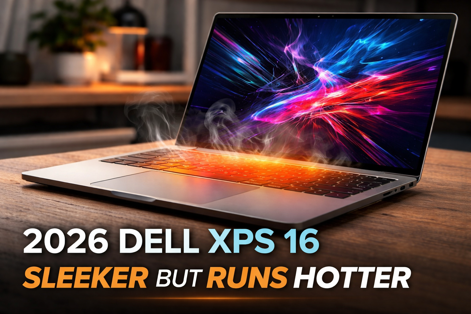 dell xps 16 with heat map effect