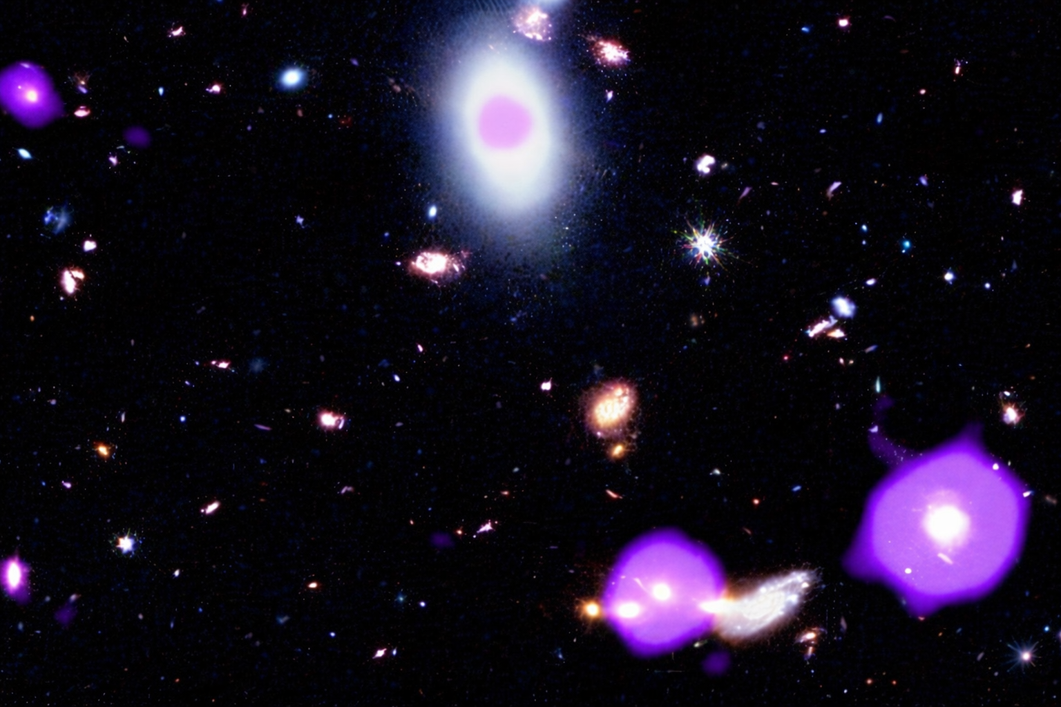galactic field of distant wonders