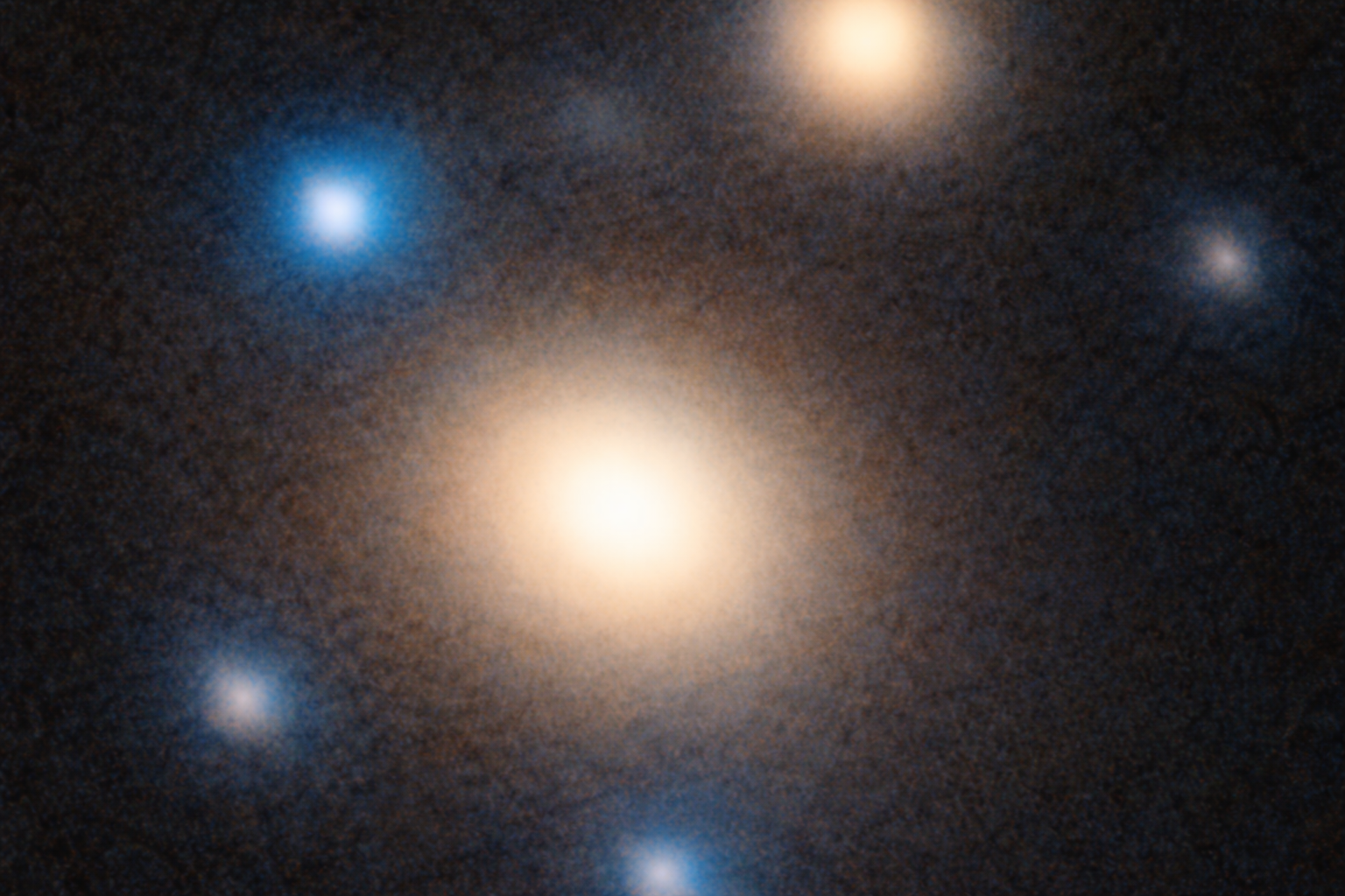 gravitationally lensed supernova in space