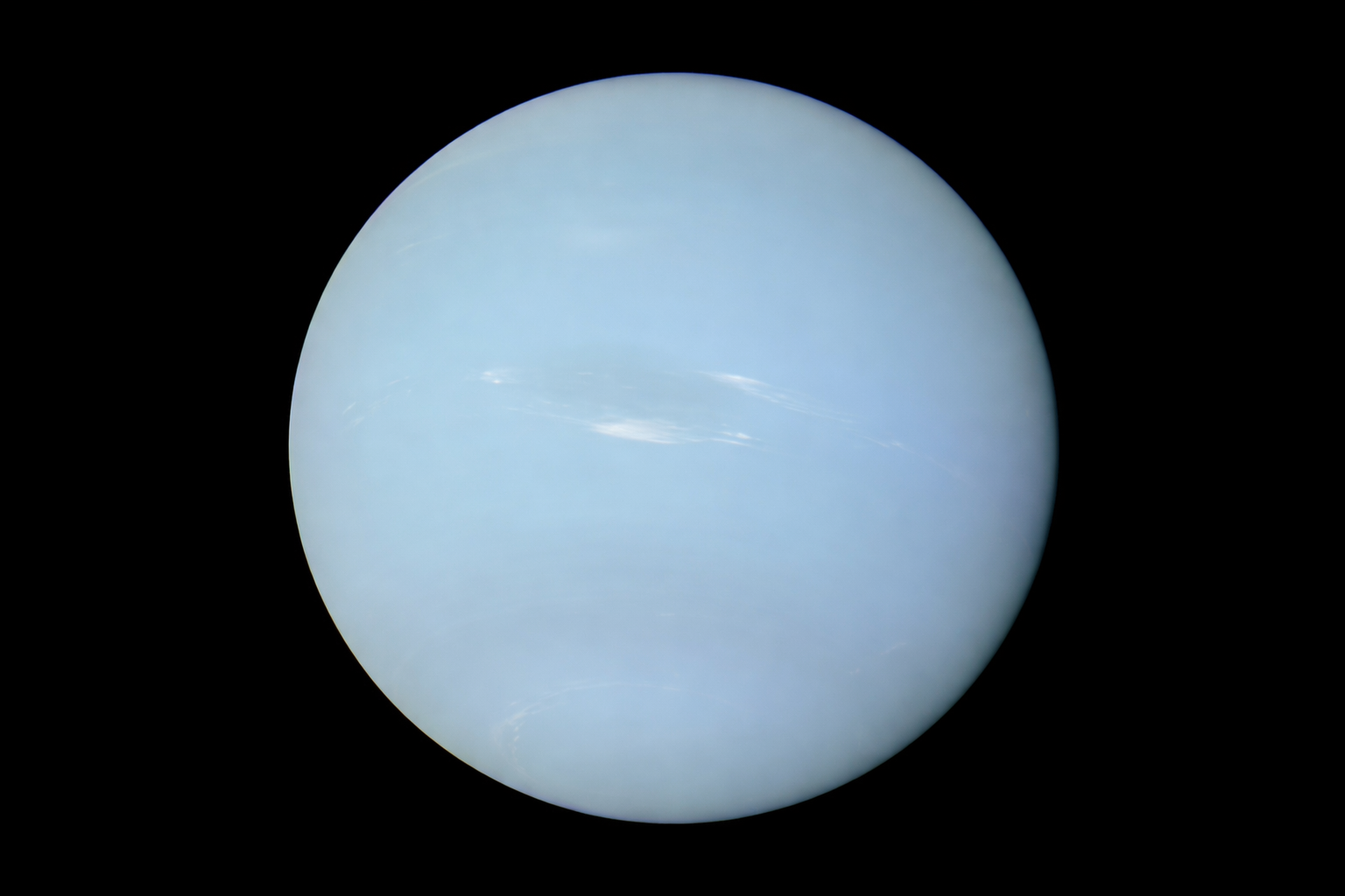 neptune in soft azure hues