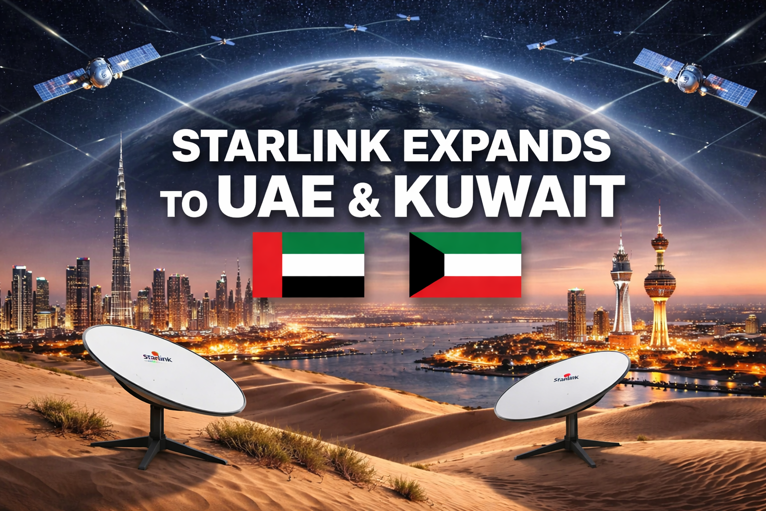 starlink connects uae and kuwait cities
