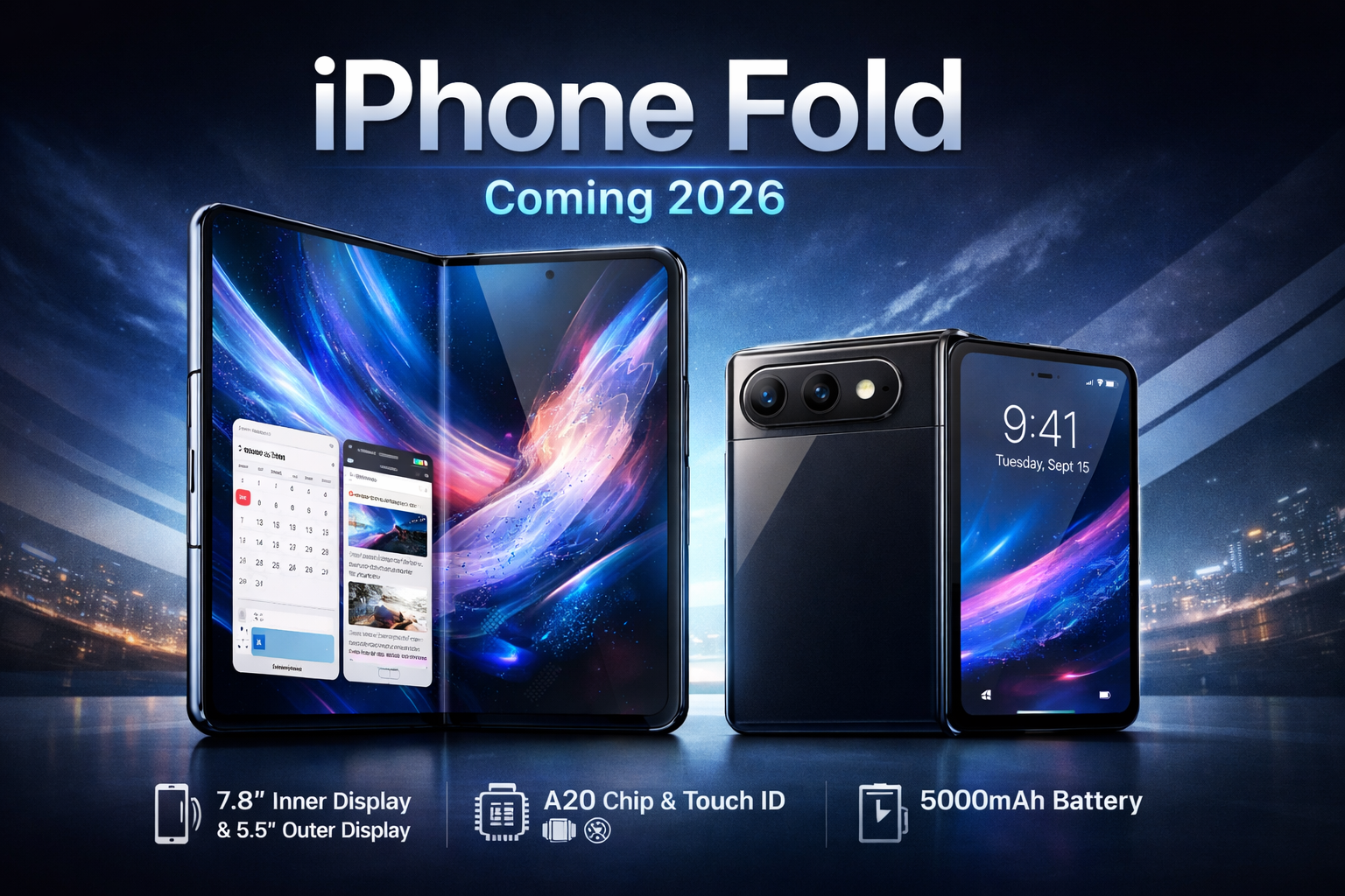 iphone fold concept 2026 teaser