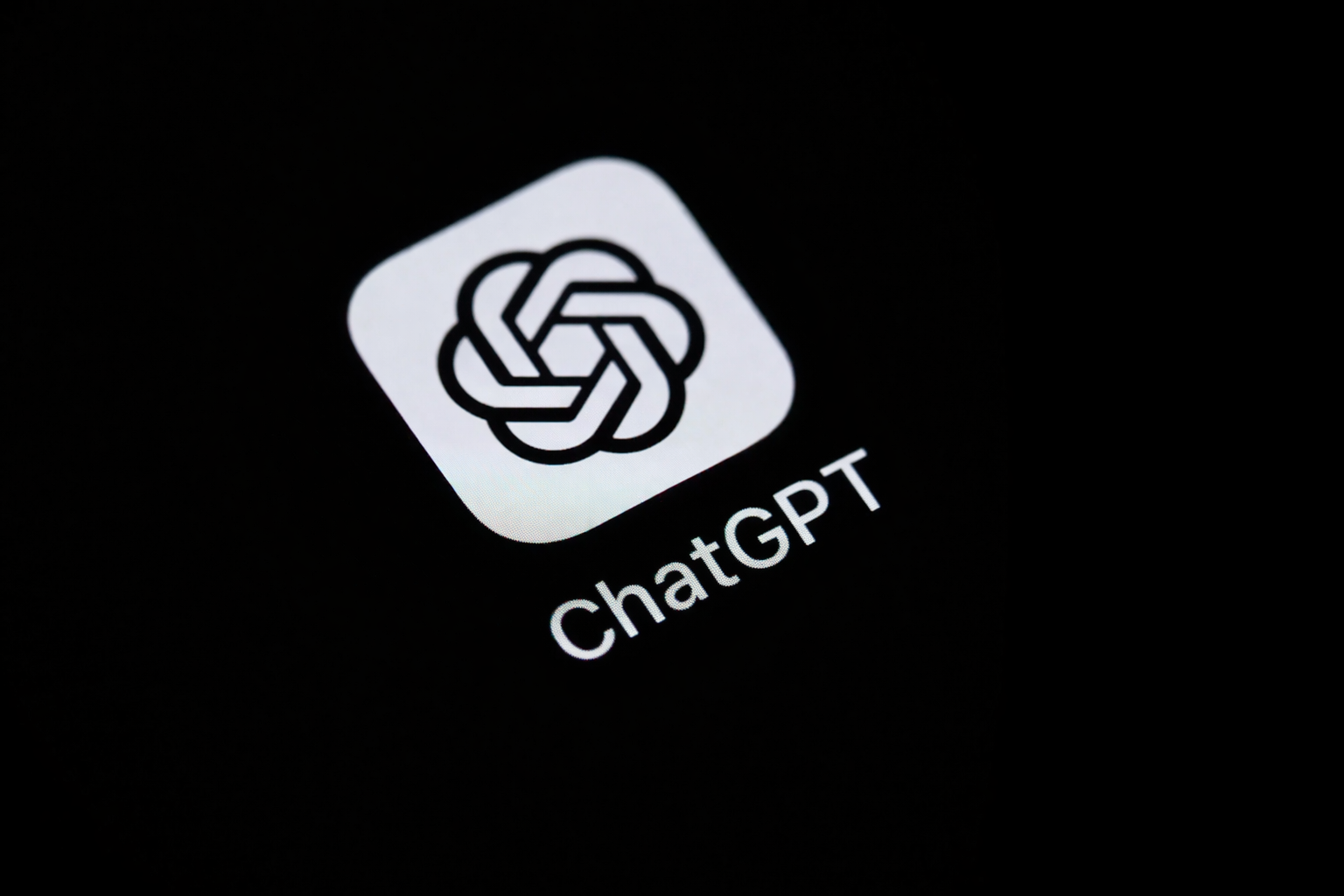 chatgpt app icon close up shot