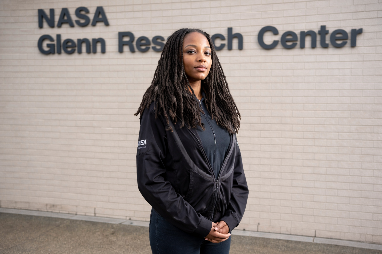 confident woman at nasa glenn