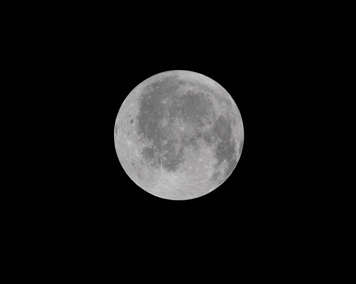full moon over empty night sky